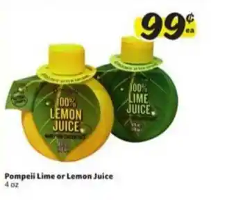 Winn Dixie Pompeii Lime Or Lemon Juice offer