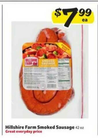 Winn Dixie Hillshire Farm Smoked Sausage offer