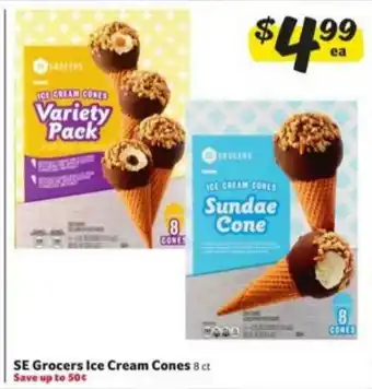 Winn Dixie Se Gorcers Ice Cream Cones offer