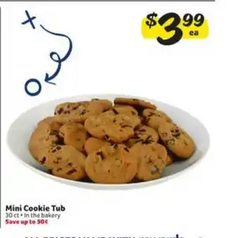 Winn Dixie Mini Cookie Tub offer