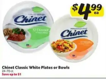 Winn Dixie Chinet Classic White Plates Or Bowls offer