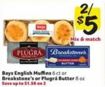 Winn Dixie Bays English Muffins Breakstone's Or Plugrá Butter offer