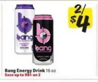 Winn Dixie Bang Energy Drink offer