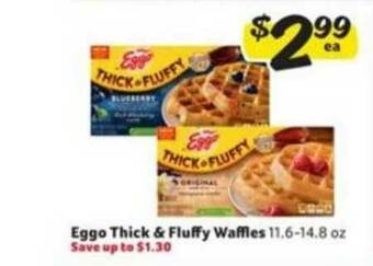Winn Dixie Eggo Thick & Fluffy Waffles offer