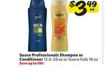 Winn Dixie Suave Professionals Shampoo Or Conditioner offer