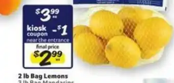 Winn Dixie 2 Lb Bag Lemons offer