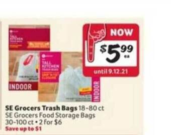 Winn Dixie Se Grocers Trash Bags offer