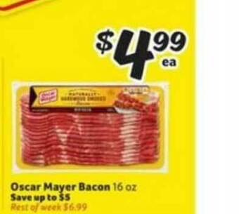 Winn Dixie Oscar Mayer Bacon offer