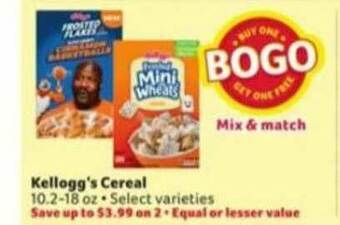 Winn Dixie Kellogg's Cereal offer