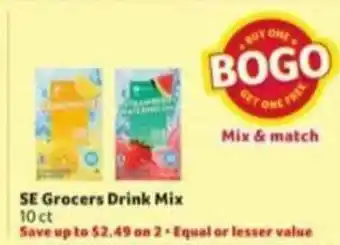 Winn Dixie Se Grocers Drink Mix offer