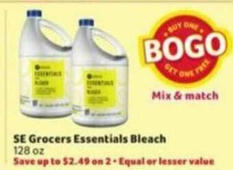 Winn Dixie Se Grocers Essentials Bleach offer