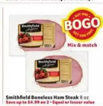 Winn Dixie Smithfield Boneless Ham Steak offer