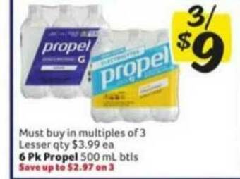 Winn Dixie 6 Pk Propel offer