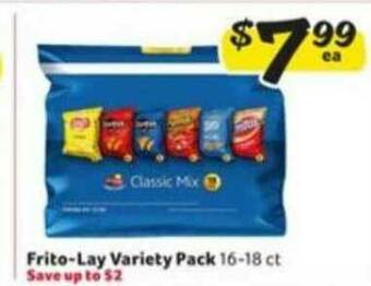 Winn Dixie Frito-lay Variety Pack offer
