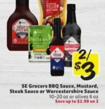 Winn Dixie Se Grocers Bbq Sauce Mustard Steak Sauce Or Worcestershire Sauce offer