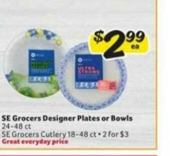 Winn Dixie Se Grocers Designer Plates Or Bowls offer