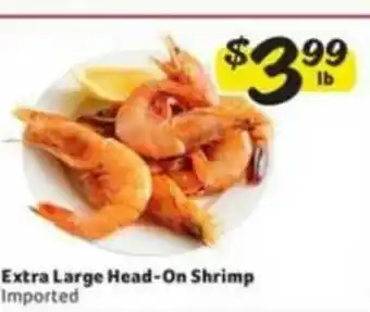 Winn Dixie Extra Large Head-on Shrimp offer