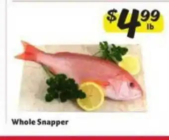 Winn Dixie Whole Snapper offer