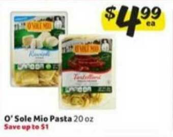 Winn Dixie O' Sole Mio Pasta offer