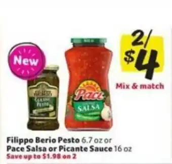 Winn Dixie Filippo Berio Pesto Or Pace Salsa Or Picante Sauce offer