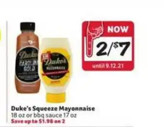 Winn Dixie Duke's Squeeze Mayonnaise offer