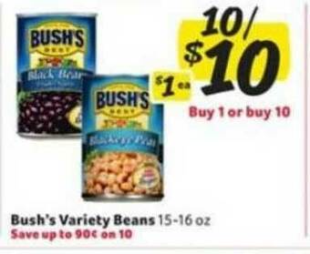 Winn Dixie Bush's Variety Beans offer