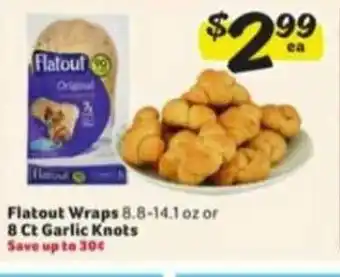 Winn Dixie Flatout Wraps 8 Ct Garlic Knots offer
