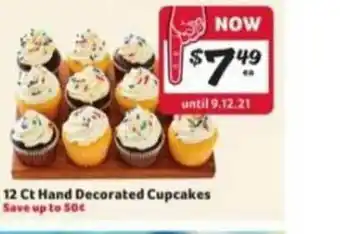 Winn Dixie 12 Ct Hand Decorated Cupcakes offer