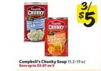 Winn Dixie Campbell's Chunky Soup offer