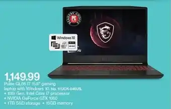 Target Pulse GL66 i7 15.6" Gaming Laptop With Windows 10. offer
