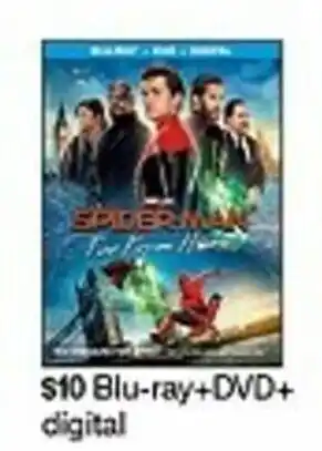 Target Spiderman Blu-Ray+DVD Digital offer