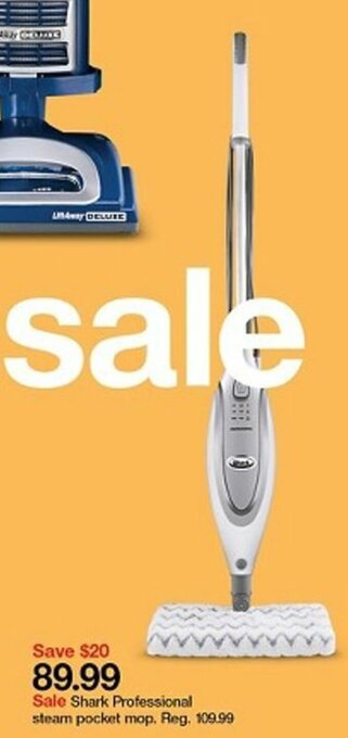 Target Shark Professional Steam Pocket Mop offer