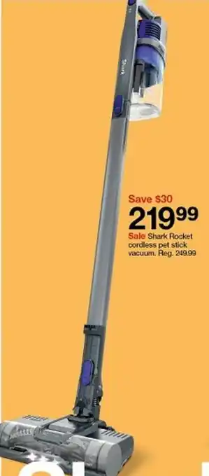 Target Shark Rocket Cordless Pet Stick Vacuum offer