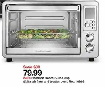 Target Hamilton Beach Sure-Crisp Digital Air Fryer And Toaster Oven offer