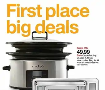 Target Crock-Pot 6-Qt. Choose-A-Crock offer