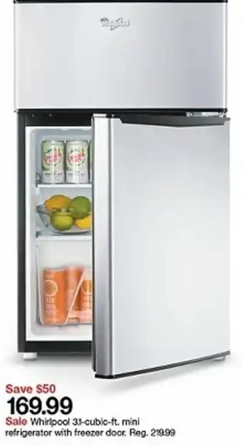 Target Whirlpool 31-Cubic-Ft. Mini Refrigerator With Freezer Docr offer
