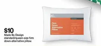 Target Made By Design Standard/Queen-Size Firm Down-Alternative Pillow offer