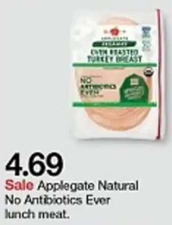 Target Applegate Natural No Antibiotics Ever Lunch Meat offer