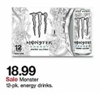 Target Monster Energy Drink 12 pk offer