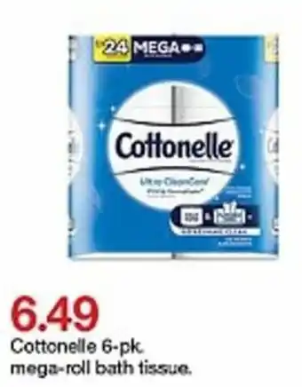 Target Cottonelle 6pk Mega-Roll Bath Tissue offer