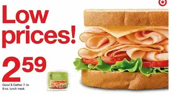 Target Good & Gather 7-9 oz Lunch Meat offer