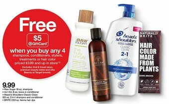 Target Raw Sugar 18-Oz Shampoo offer