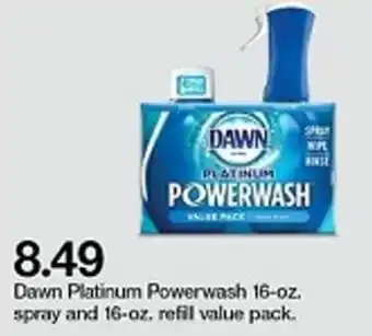 Target Dawn Platinum Powewash 16 oz Spray And 16 oz Refil Value Pack offer