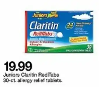 Target Juniors Claritin RediTabs 30 ct Allergy Relief Tablets offer