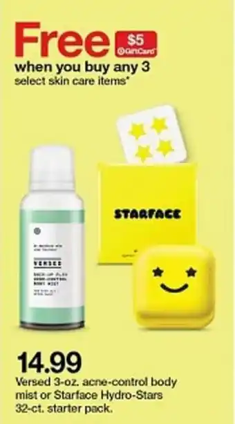 Target Versed 3 oz Acne Control Body Mist Or Starface Hydro-Stars offer