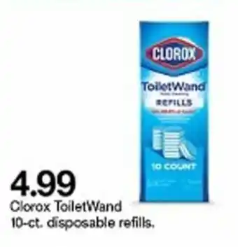 Target Clorox TouletWand 10-ct Disposable Refills offer