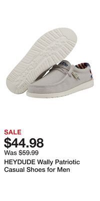 Cabela's Heydude wally patriotic casual shoes for men offer