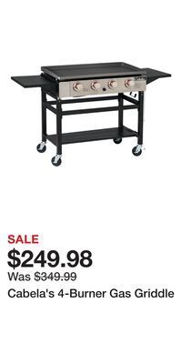 Cabela's Cabela's 4-burner gas griddle offer