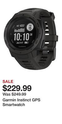 Cabela's Garmin instinct gps smartwatch offer