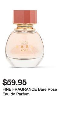 Victoria's Secret Fine fragrance bare rose eau de parfum offer